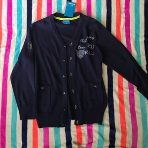 *DONATED* 
Kids navy blue cardigan. Unisex